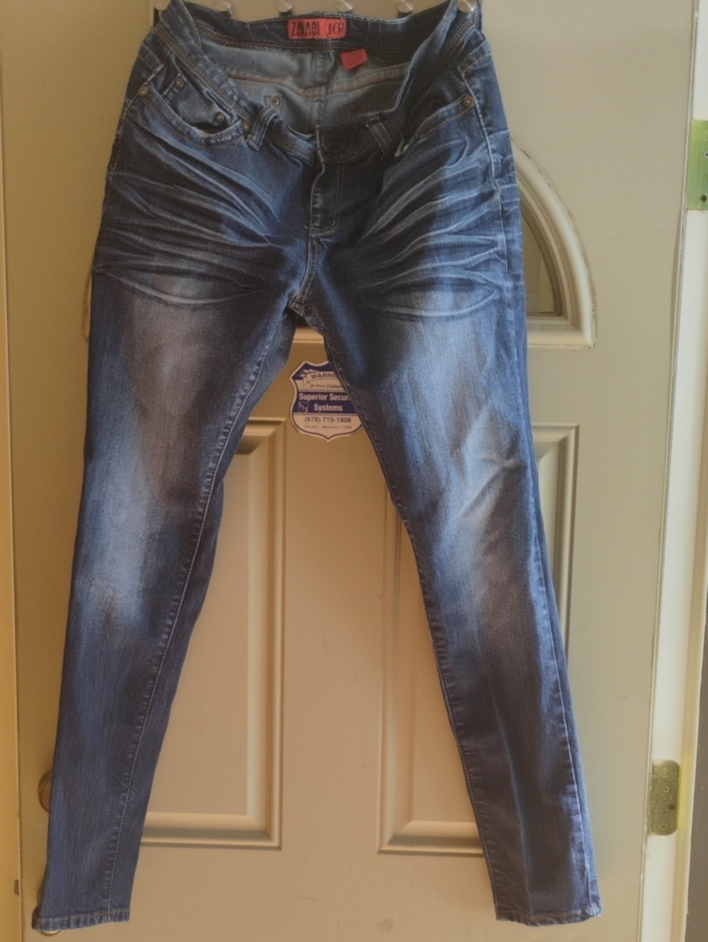 Zanadi Blue Washed Skinny Jeans